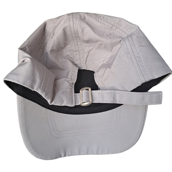 ZARA SHAQ light grey baseball cap hat quilted front slide adjustable back Medium - Picture 7 of 8